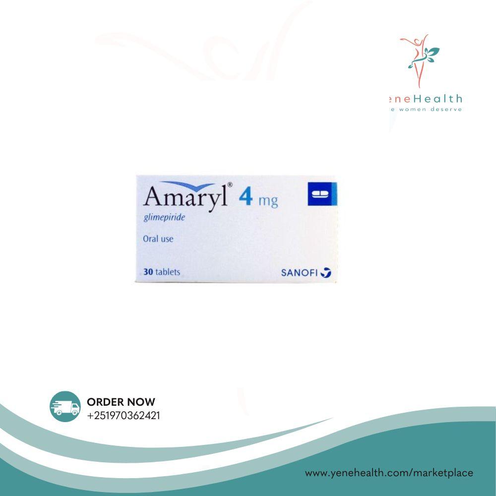 Amaryl 4mg (Glimepiride) of 30