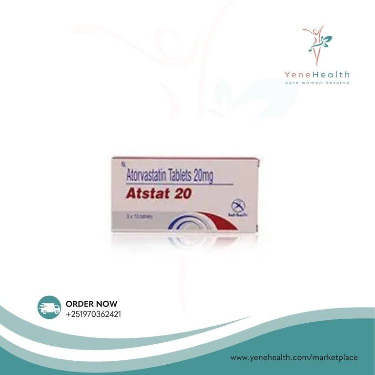 Atstat Atorvastatin 20 mg tablet of 3*10 