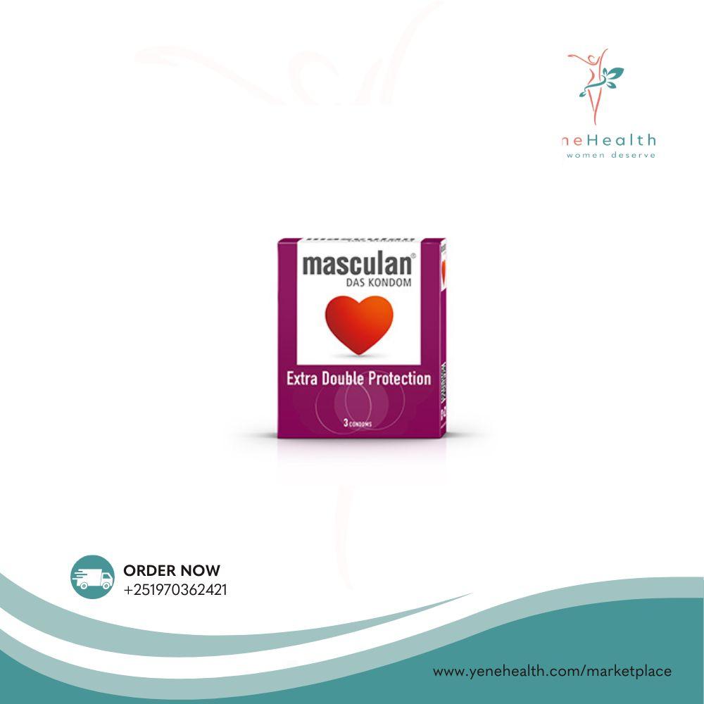 Masculan Condom Extra Double Protection 3 Pcs *16 pk